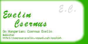 evelin csernus business card